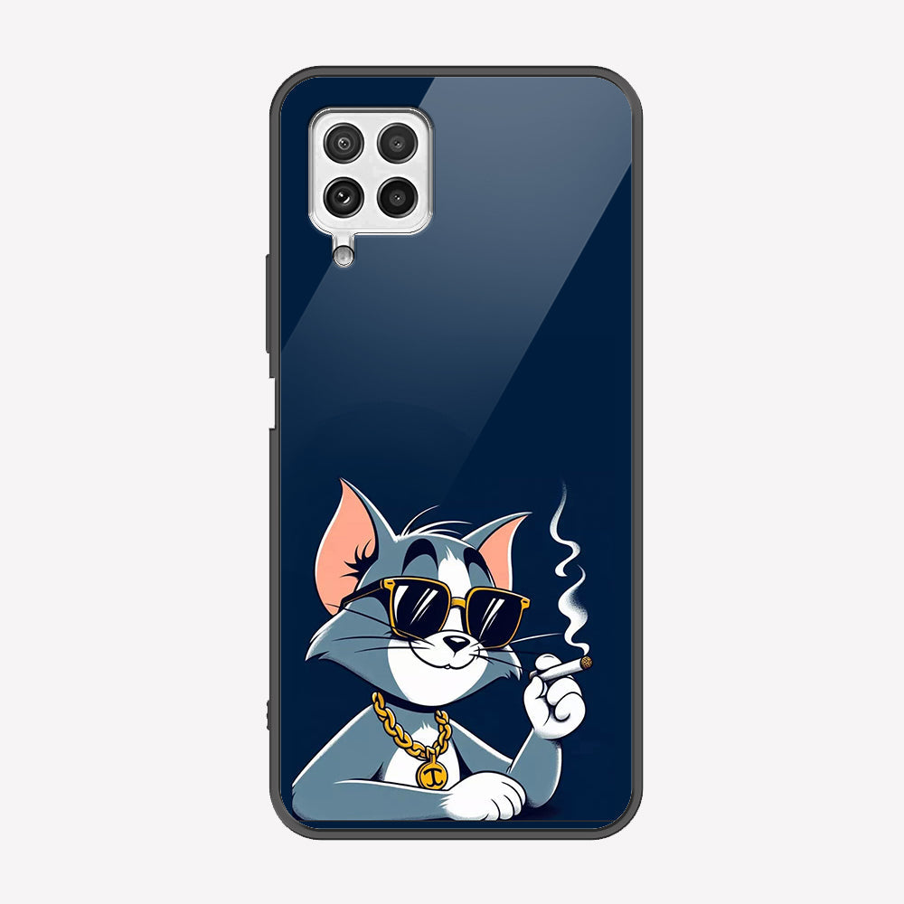 Samsung Galaxy A22 Cover - Charsi Tom Series - Premium Printed Metal soft Bumper shock Proof Case