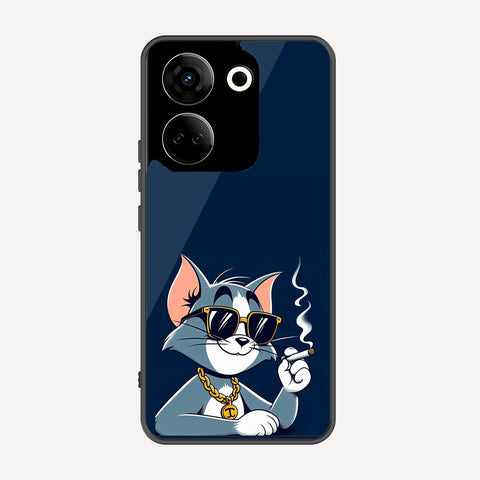 Tecno Camon 20 Cover - Charsi Tom Series - Premium Printed Metal soft Bumper shock Proof Case