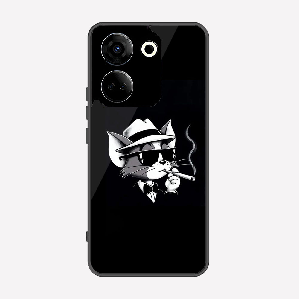 Tecno Camon 20 Cover - Charsi Tom Series - Premium Printed Metal soft Bumper shock Proof Case