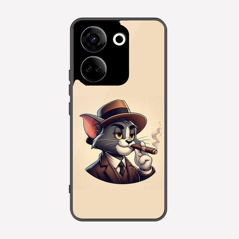 Tecno Camon 20 Pro Cover - Charsi Tom Series - Premium Printed Metal soft Bumper shock Proof Case