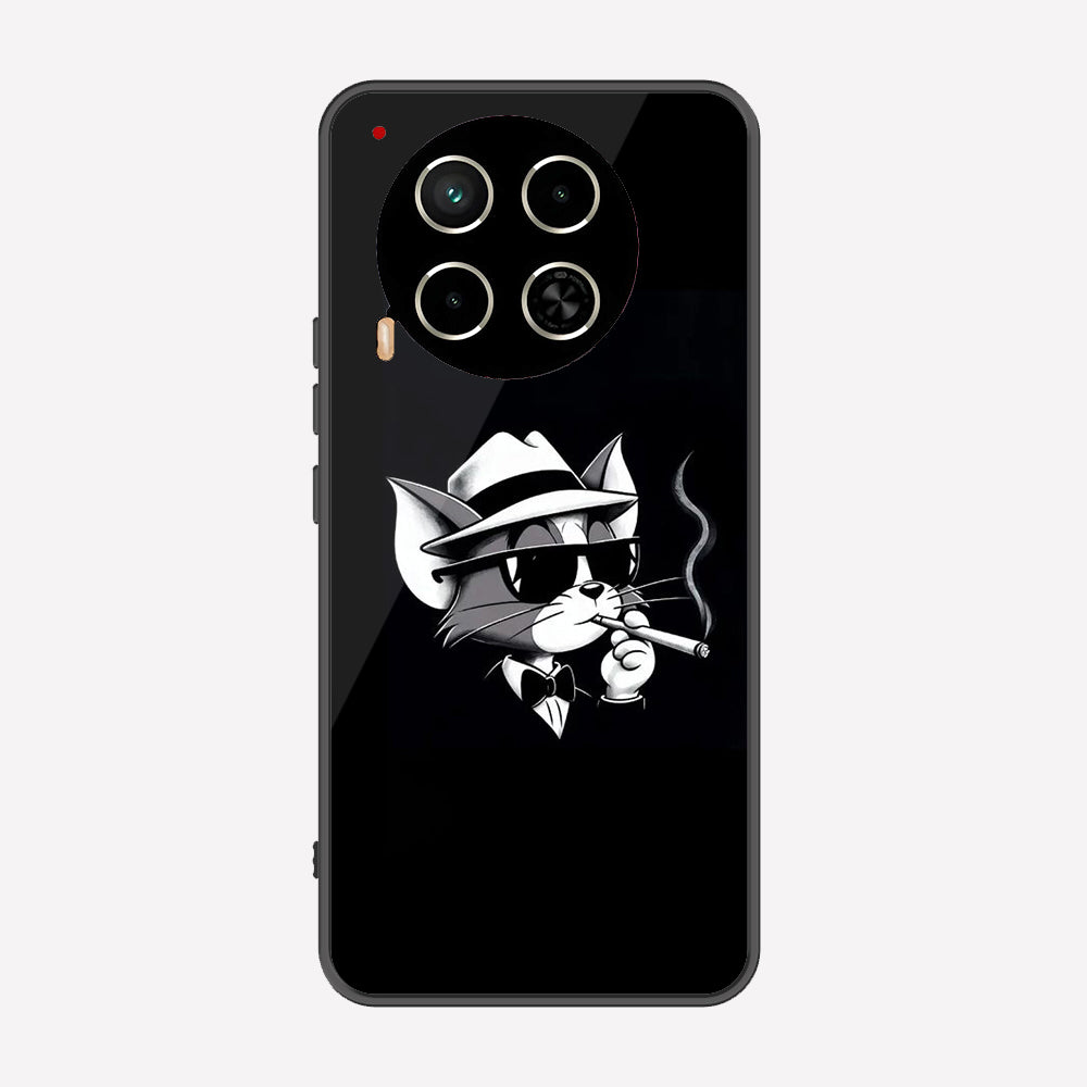 Tecno Camon 30 Cover - Charsi Tom Series - Premium Printed Metal soft Bumper shock Proof Case