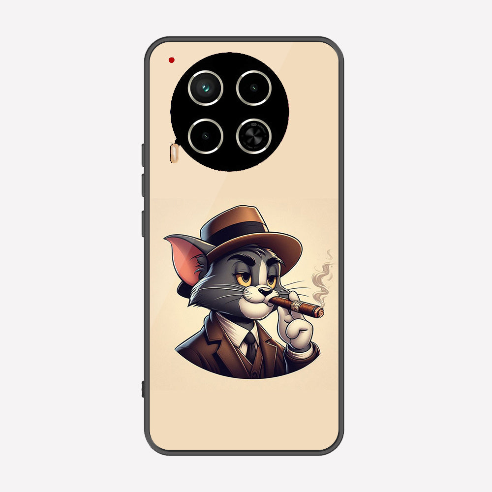 Tecno Camon 30 Cover - Charsi Tom Series - Premium Printed Metal soft Bumper shock Proof Case