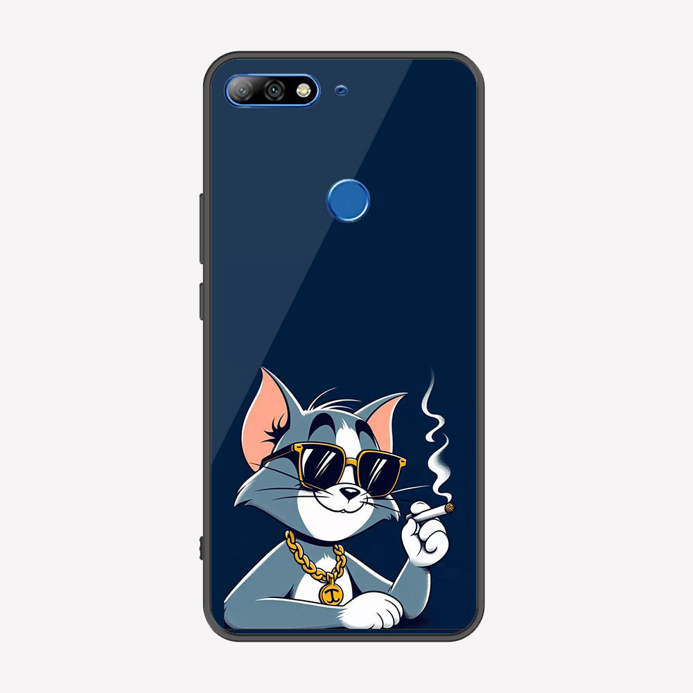 Huawei Honor 7C Cover - Charsi Tom Series - Premium Printed Metal soft Bumper shock Proof Case