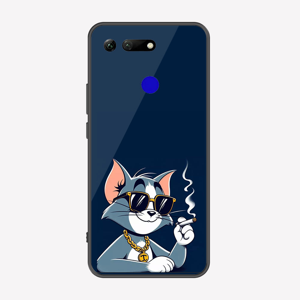 Huawei Honor View 20 Cover - Charsi Tom Series - Premium Printed Metal soft Bumper shock Proof Case