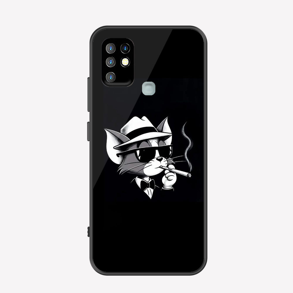 Infinix Hot 10 Cover - Charsi Tom Series - Premium Printed Metal soft Bumper shock Proof Case