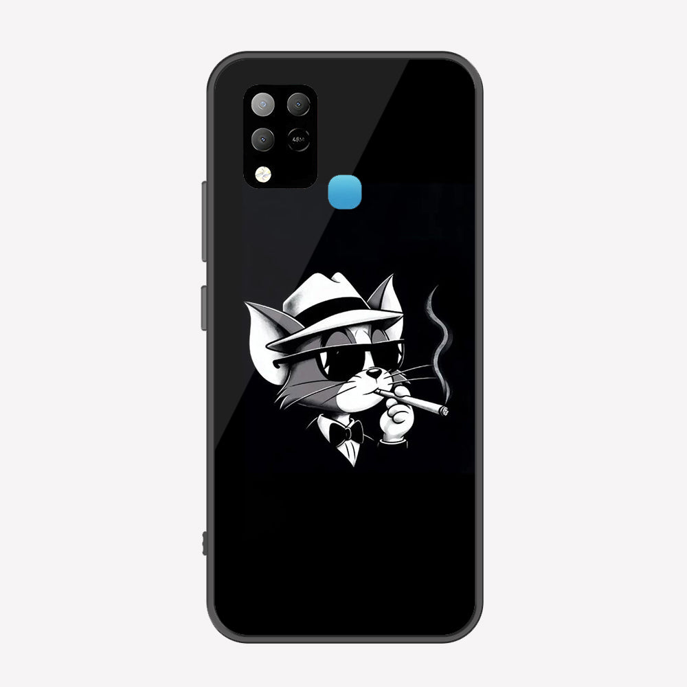 Infinix Hot 10T Cover - Charsi Tom Series - Premium Printed Metal soft Bumper shock Proof Case