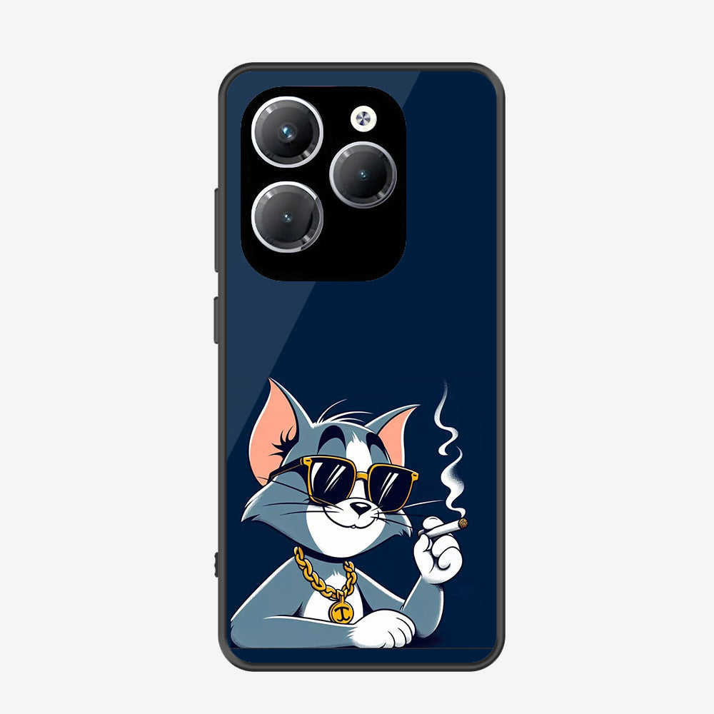 Infinix Hot 40 Pro Cover - Charsi Tom Series - Premium Printed Metal soft Bumper shock Proof Case