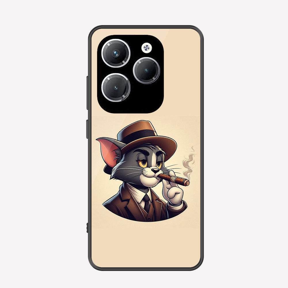 Infinix Hot 40 Pro Cover - Charsi Tom Series - Premium Printed Metal soft Bumper shock Proof Case