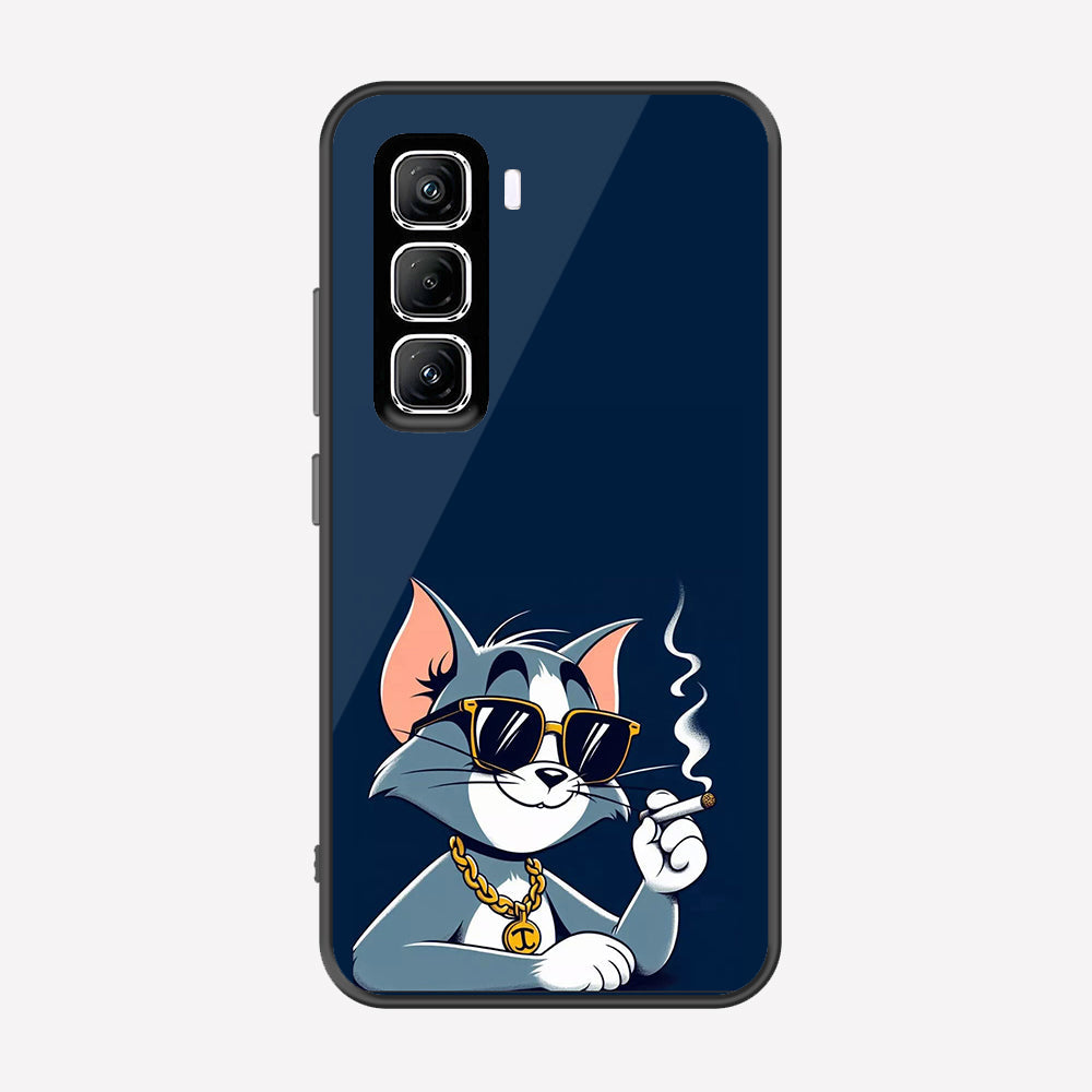 Infinix Hot 50 4G Cover - Charsi Tom Series - Premium Printed Metal soft Bumper shock Proof Case