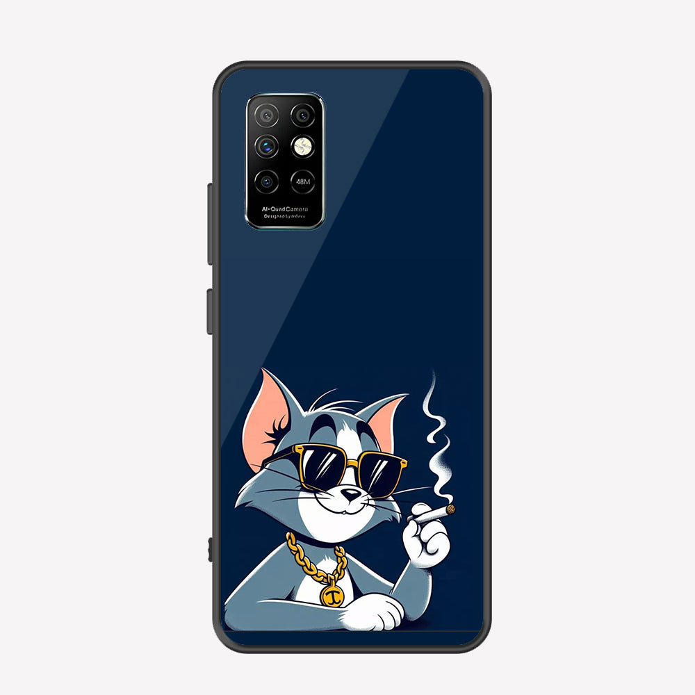 Infinix Note 8i Cover - Charsi Tom Series - Premium Printed Metal soft Bumper shock Proof Case