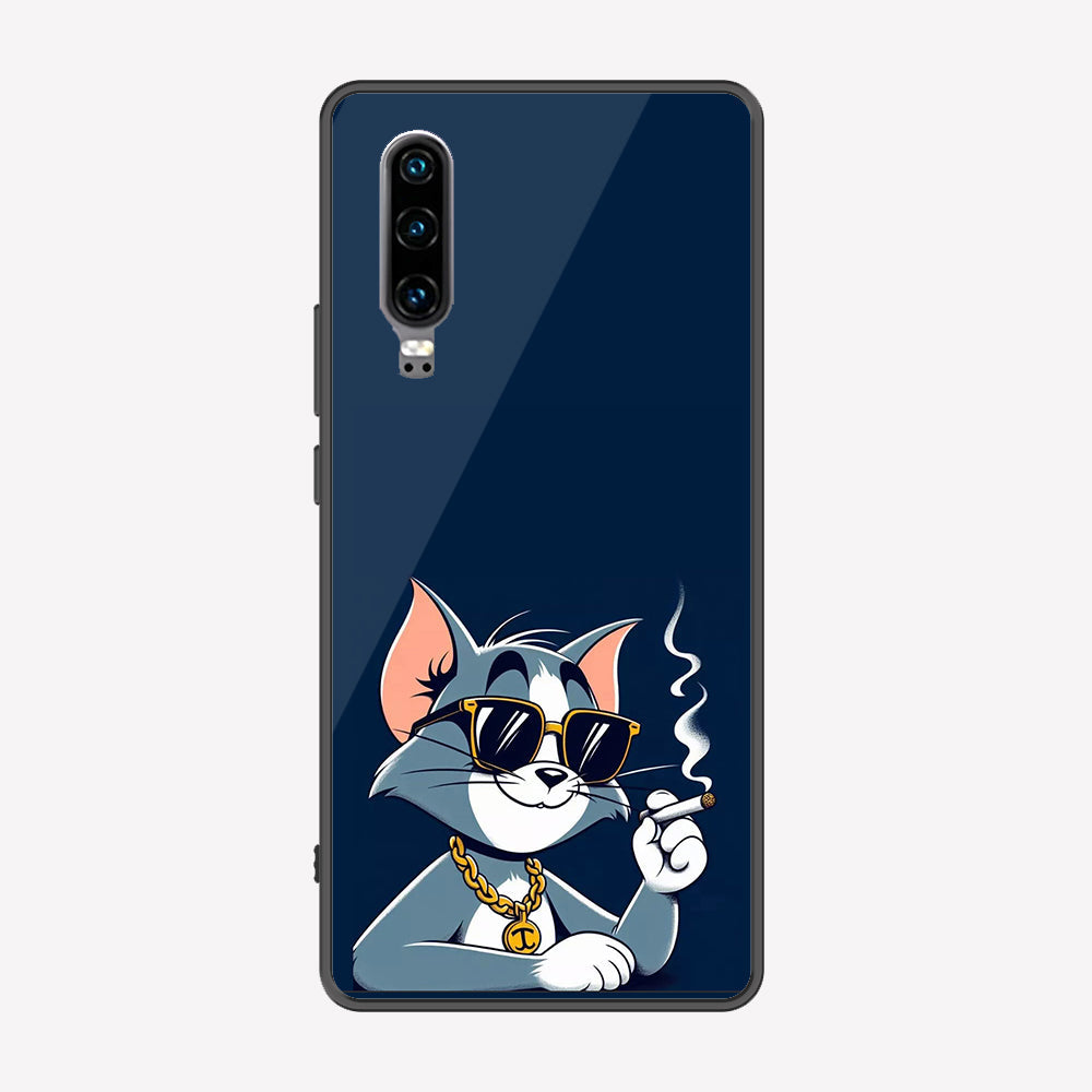 Huawei P30 Cover - Charsi Tom Series - Premium Printed Metal soft Bumper shock Proof Case