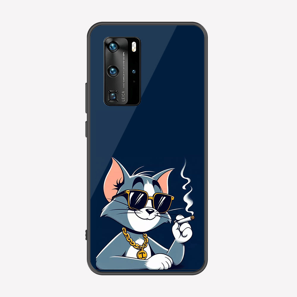 Huawei P40 Pro  Cover - Charsi Tom Series - Premium Printed Metal soft Bumper shock Proof Case