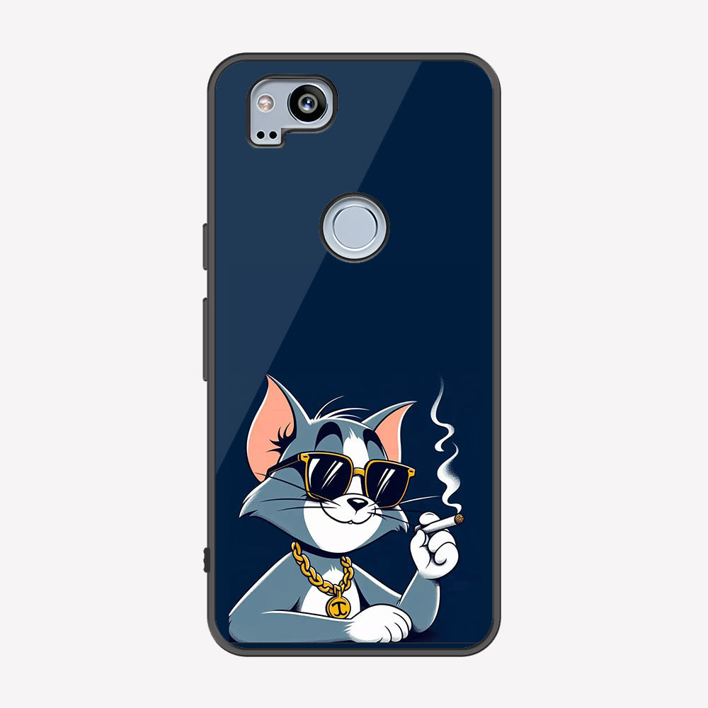 Google Pixel 2 Cover - Charsi Tom Series - Premium Printed Metal soft Bumper shock Proof Case