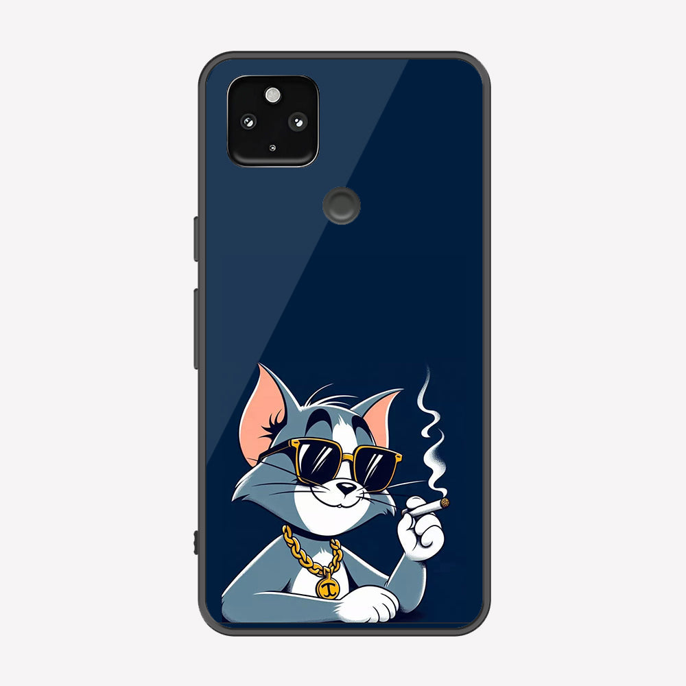 Google Pixel 4a 5G Cover - Charsi Tom Series - Premium Printed Metal soft Bumper shock Proof Case