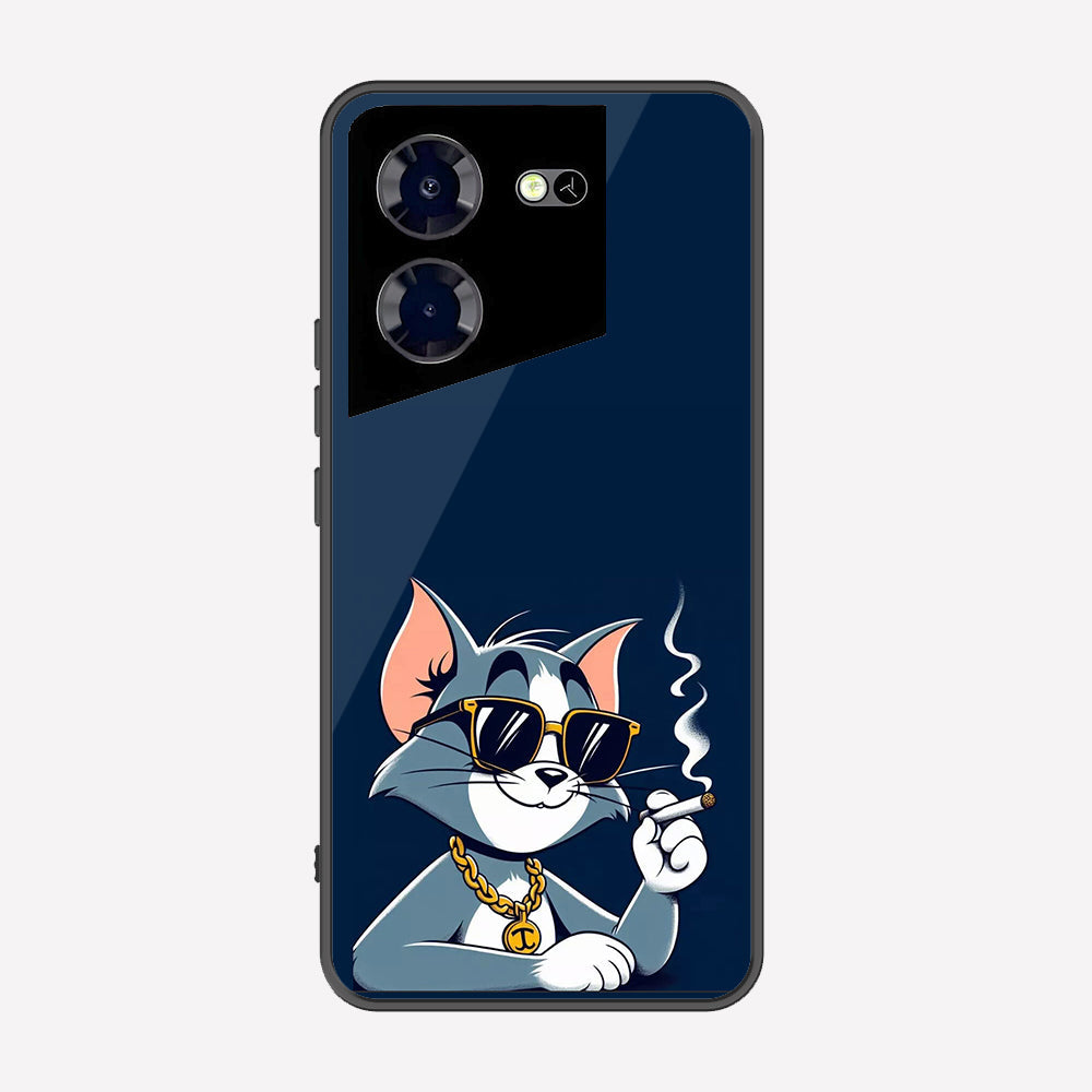 Tecno Pova 5 Cover - Charsi Tom Series - Premium Printed Metal soft Bumper shock Proof Case