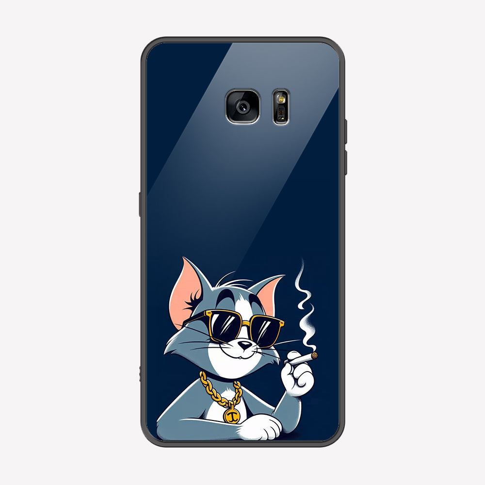 Samsung Galaxy S6 Edge Plus Cover - Charsi Tom Series - Premium Printed Metal soft Bumper shock Proof Case
