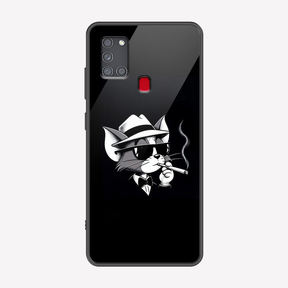 Samsung Galaxy A21s Cover - Charsi Tom Series - Premium Printed Metal soft Bumper shock Proof Case