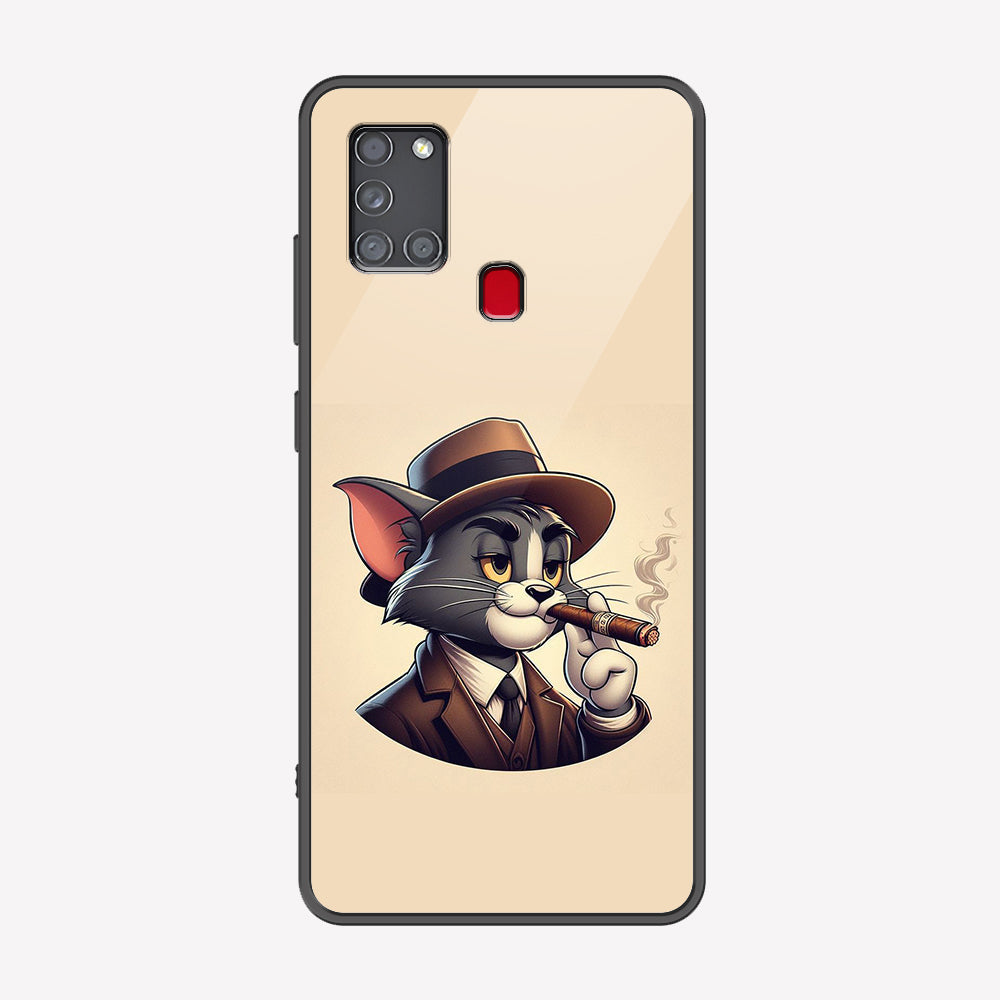 Samsung Galaxy A21s Cover - Charsi Tom Series - Premium Printed Metal soft Bumper shock Proof Case