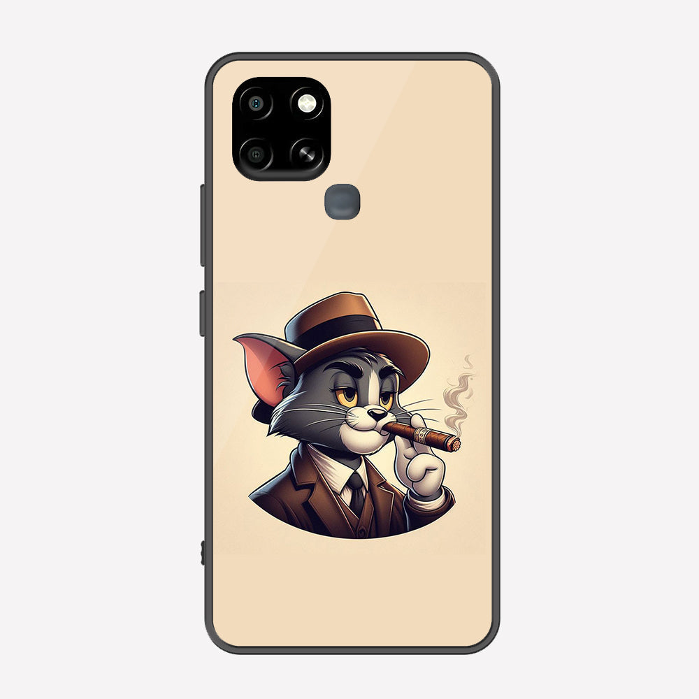 Infinix Smart 6 Cover - Charsi Tom Series - Premium Printed Metal soft Bumper shock Proof Case