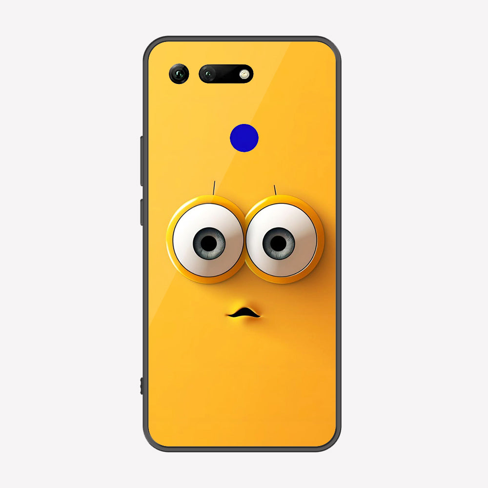 Huawei Honor View 20 Cover - Cute 3D Cartoon Series - Premium Printed Metal soft Bumper shock Proof Case