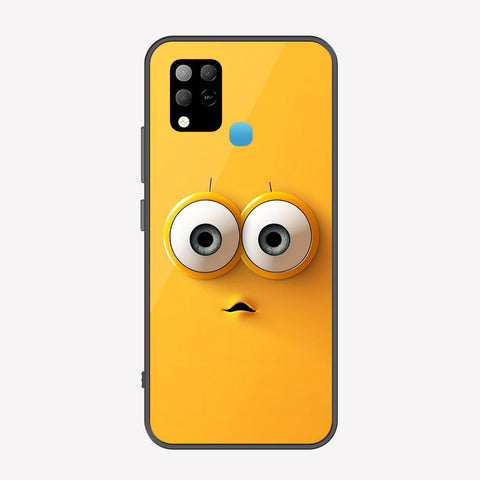 Infinix Hot 10T Cover - Cute 3D Cartoon Series - Premium Printed Metal soft Bumper shock Proof Case