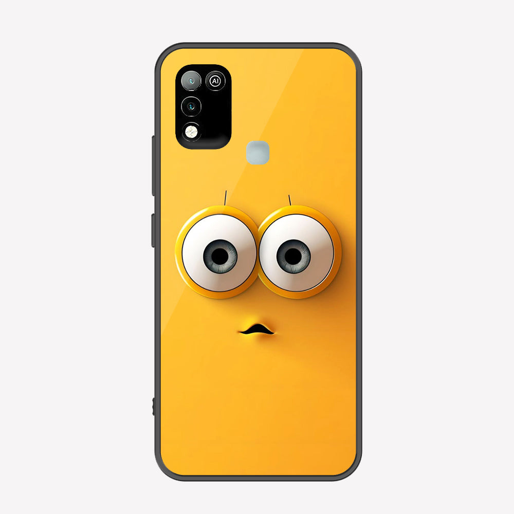 Infinix Hot 10 Play Cover - Cute 3D Cartoon Series - Premium Printed Metal soft Bumper shock Proof Case