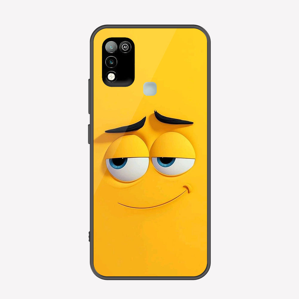 Infinix Hot 10 Play Cover - Cute 3D Cartoon Series - Premium Printed Metal soft Bumper shock Proof Case