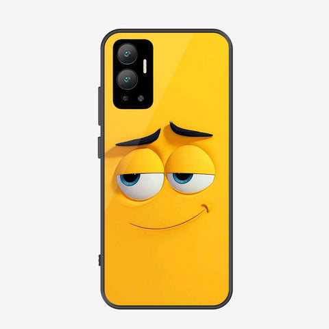 Infinix Hot 12 Cover - Cute 3D Cartoon Series - Premium Printed Metal soft Bumper shock Proof Case