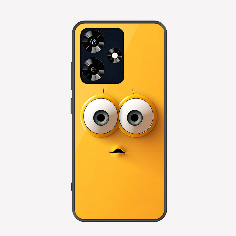 Infinix Hot 30 Cover - Cute 3D Cartoon Series - Premium Printed Metal soft Bumper shock Proof Case
