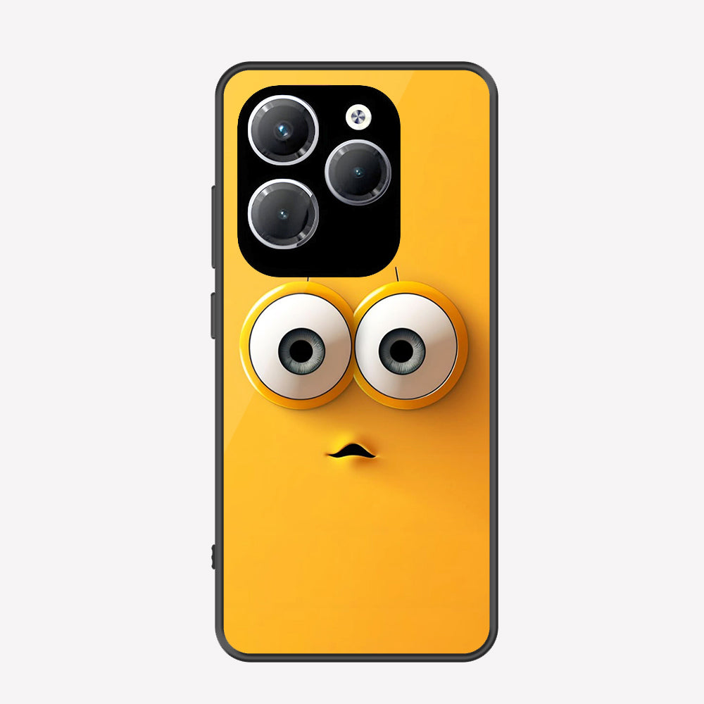 Infinix Hot 40 Cover - Cute 3D Cartoon Series - Premium Printed Metal soft Bumper shock Proof Case