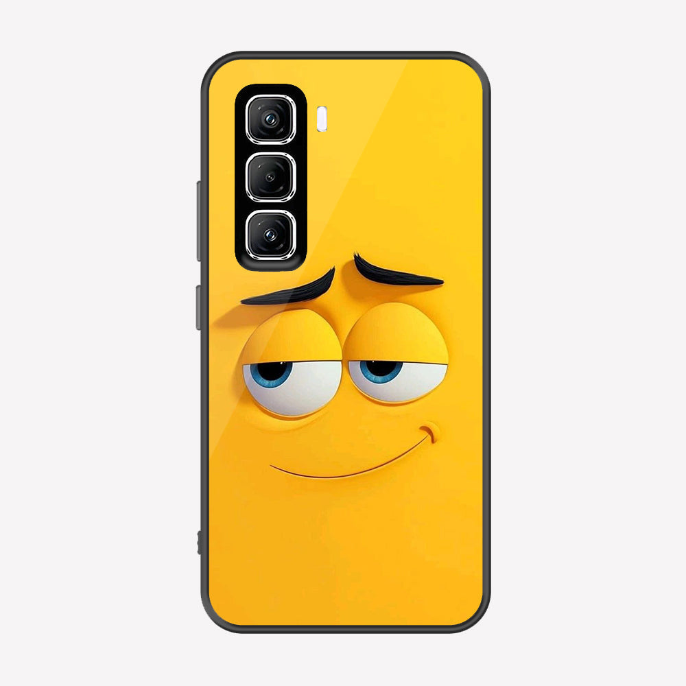Infinix Hot 50 Pro Cover - Cute 3D Cartoon Series - Premium Printed Metal soft Bumper shock Proof Case