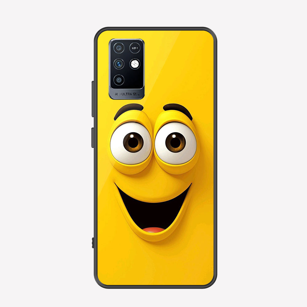 Infinix Note 10 Cover - Cute 3D Cartoon Series - Premium Printed Metal soft Bumper shock Proof Case