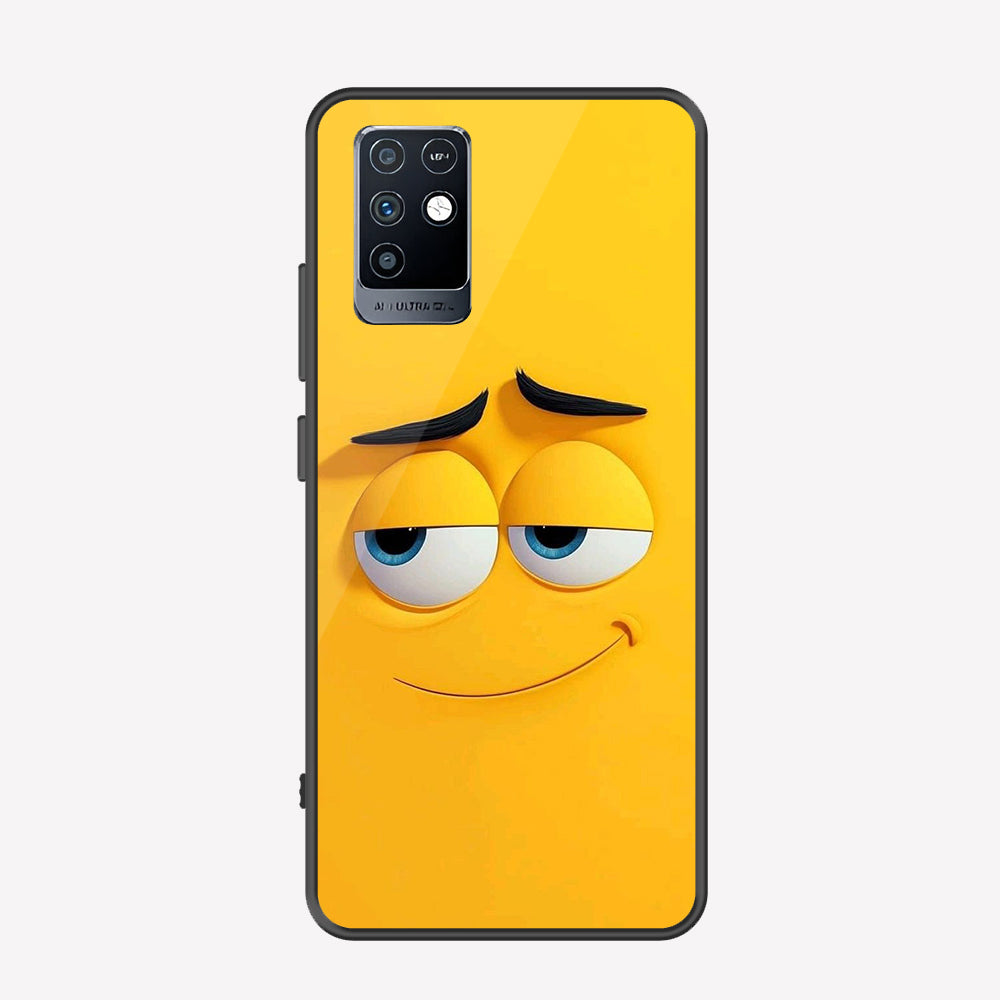 Infinix Note 10 Cover - Cute 3D Cartoon Series - Premium Printed Metal soft Bumper shock Proof Case