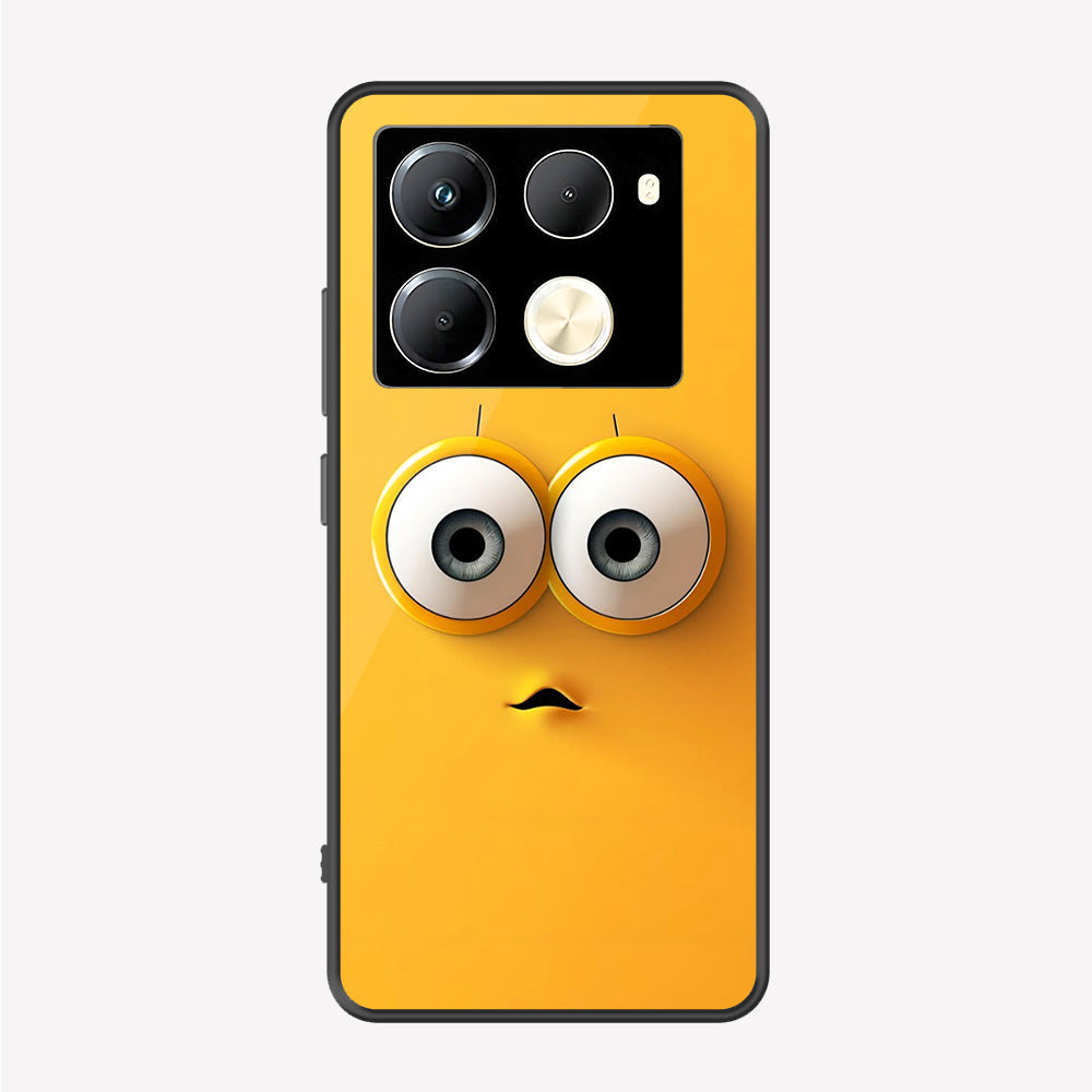 Infinix Note 40 Pro Cover - Cute 3D Cartoon Series - Premium Printed Metal soft Bumper shock Proof Case