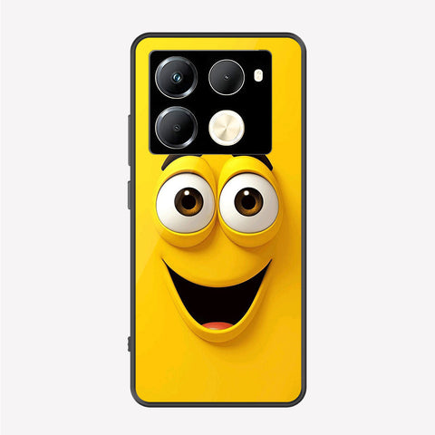 Infinix Note 40 Pro Cover - Cute 3D Cartoon Series - Premium Printed Metal soft Bumper shock Proof Case