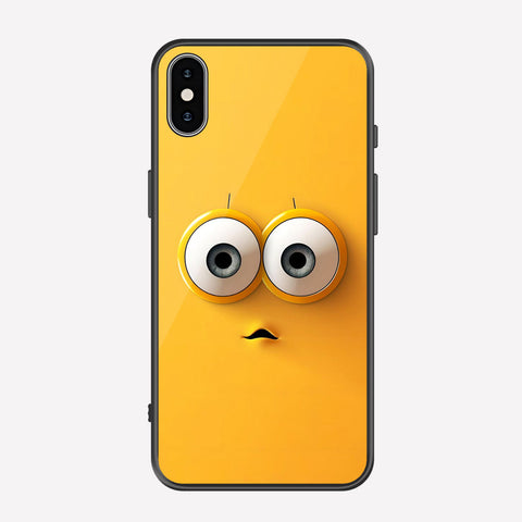 iPhone XS Max Cover - Cute 3D Cartoon Series - Premium Printed Metal soft Bumper shock Proof Case