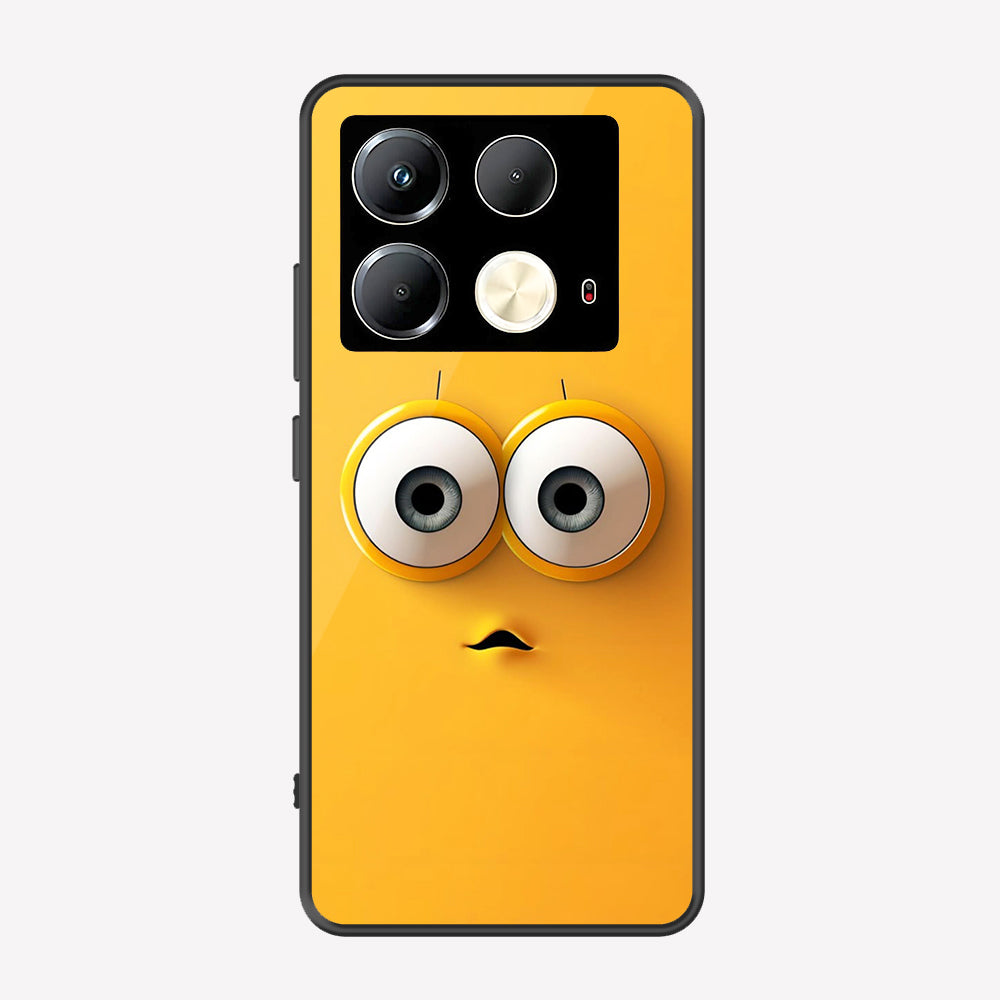 Infinix Note 40 Cover - Cute 3D Cartoon Series - Premium Printed Metal soft Bumper shock Proof Case