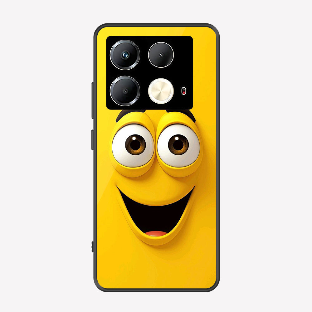Infinix Note 40 Cover - Cute 3D Cartoon Series - Premium Printed Metal soft Bumper shock Proof Case