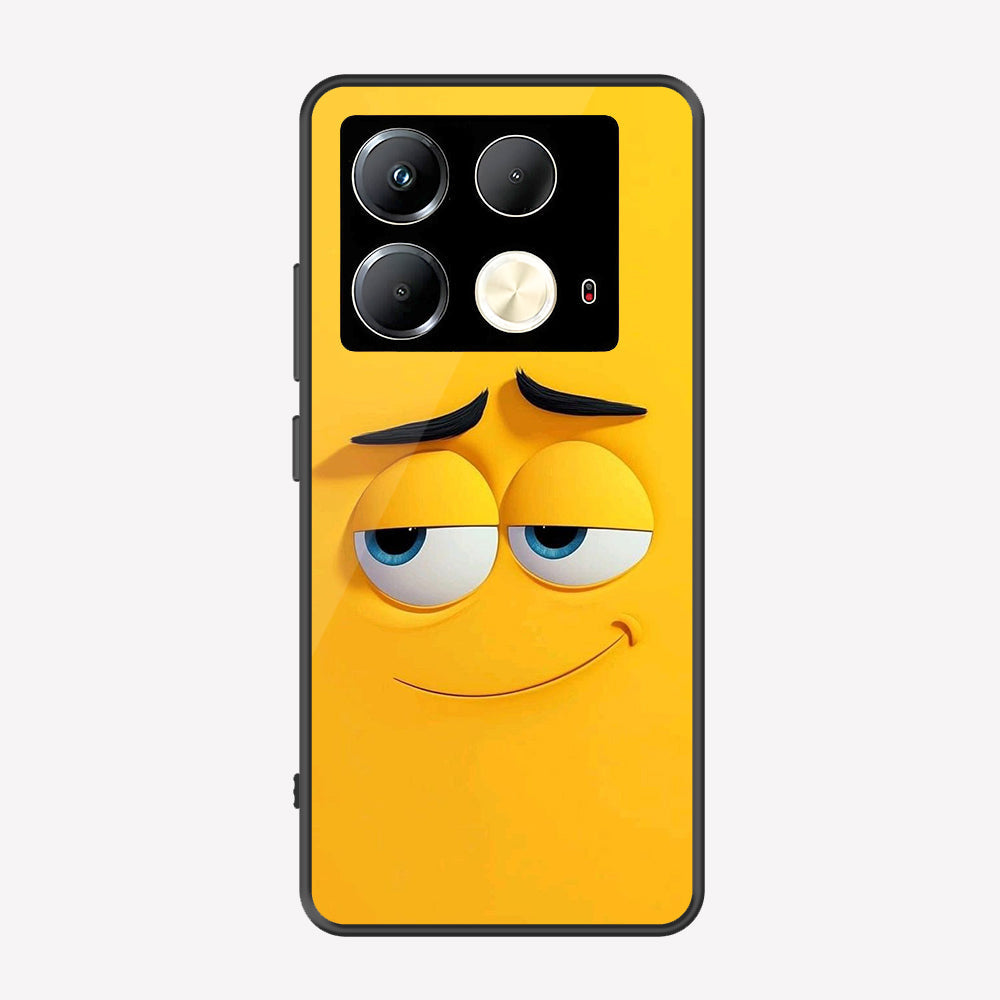 Infinix Note 40 Cover - Cute 3D Cartoon Series - Premium Printed Metal soft Bumper shock Proof Case