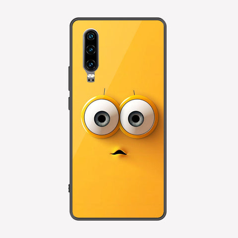 Huawei P30 Cover - Cute 3D Cartoon Series - Premium Printed Metal soft Bumper shock Proof Case