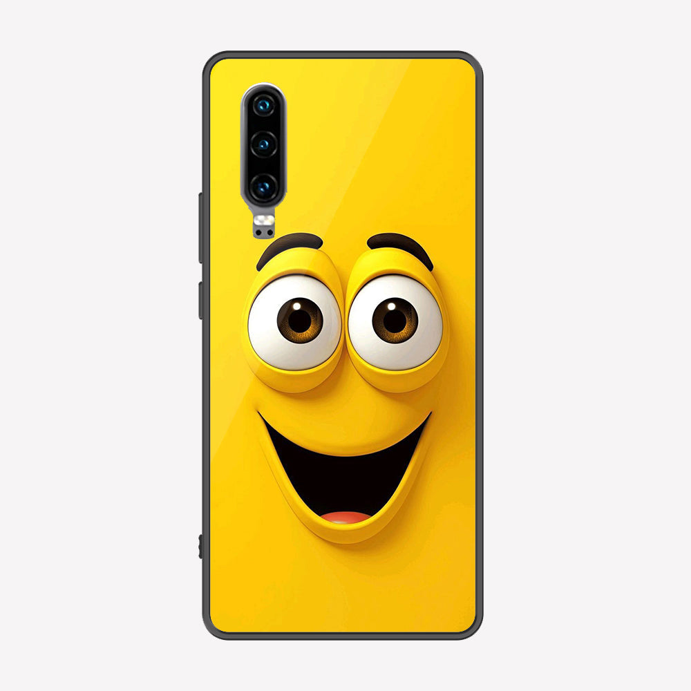 Huawei P30 Cover - Cute 3D Cartoon Series - Premium Printed Metal soft Bumper shock Proof Case