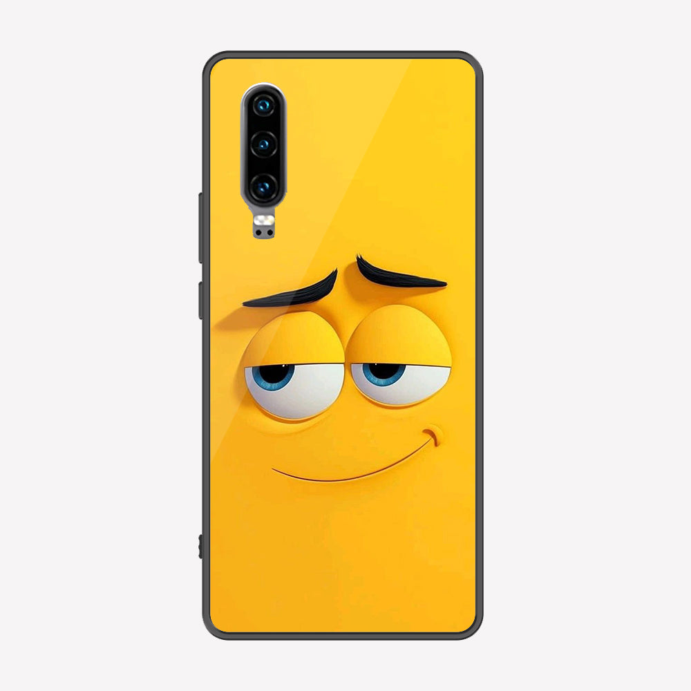 Huawei P30 Cover - Cute 3D Cartoon Series - Premium Printed Metal soft Bumper shock Proof Case