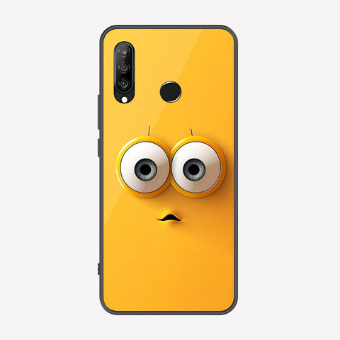 Huawei P30 lite Cover - Cute 3D Cartoon Series - Premium Printed Metal soft Bumper shock Proof Case