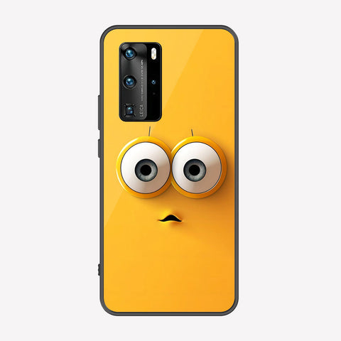Huawei P40 Pro  Cover - Cute 3D Cartoon Series - Premium Printed Metal soft Bumper shock Proof Case
