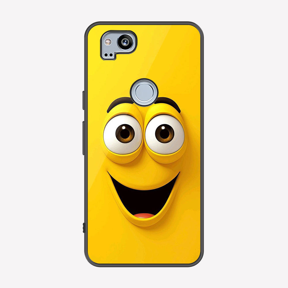 Google Pixel 2 Cover - Cute 3D Cartoon Series - Premium Printed Metal soft Bumper shock Proof Case