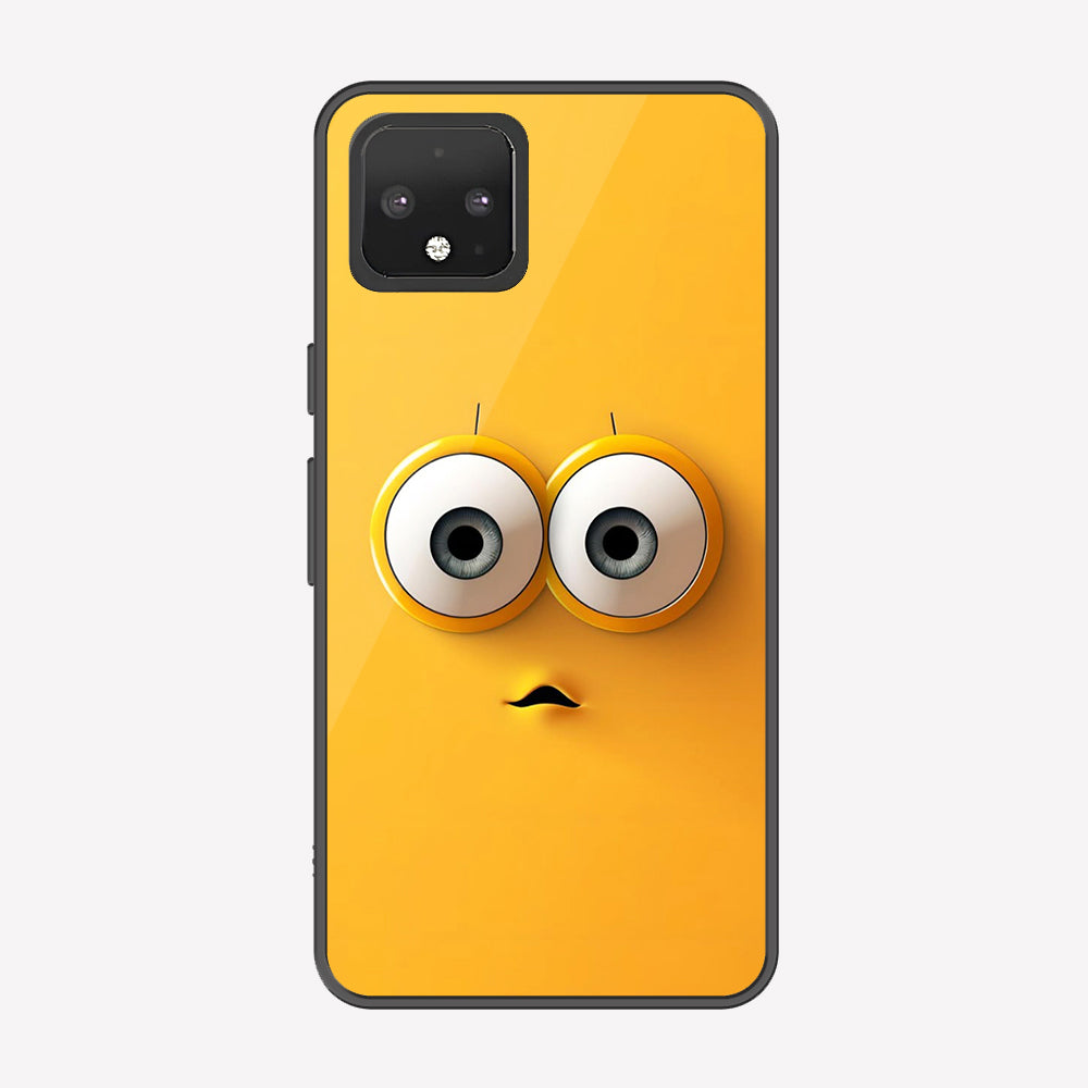 Google Pixel 4 Cover - Cute 3D Cartoon Series - Premium Printed Metal soft Bumper shock Proof Case