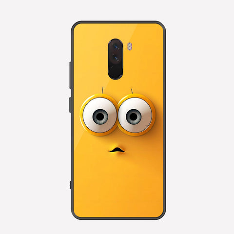 Xiaomi Pocophone F1 Cover - Cute 3D Cartoon Series - Premium Printed Metal soft Bumper shock Proof Case
