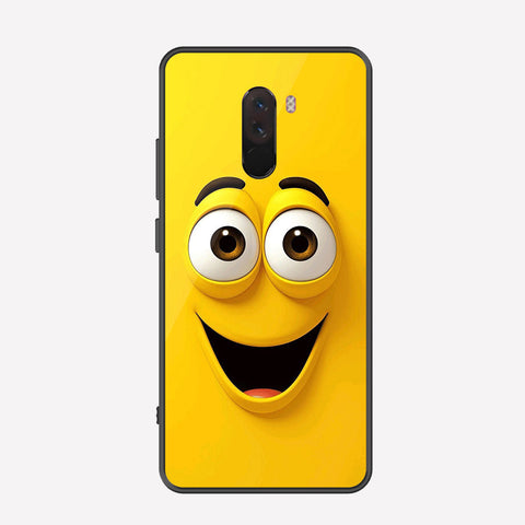 Xiaomi Pocophone F1 Cover - Cute 3D Cartoon Series - Premium Printed Metal soft Bumper shock Proof Case