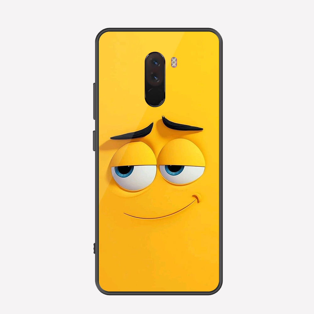 Xiaomi Pocophone F1 Cover - Cute 3D Cartoon Series - Premium Printed Metal soft Bumper shock Proof Case