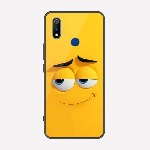 Realme 3 Cover - Cute 3D Cartoon Series - Premium Printed Metal soft Bumper shock Proof Case